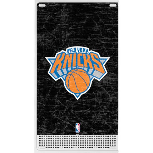 NBA New York Knicks Black Secondary Logo Xbox Series S Console Skin